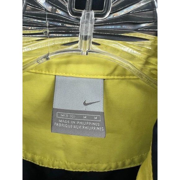 Nike Womens Jacket S Med Navy Blue w/Neon Yellow Cuffs (opt)  "Jean" Style Zip - Picture 4 of 8